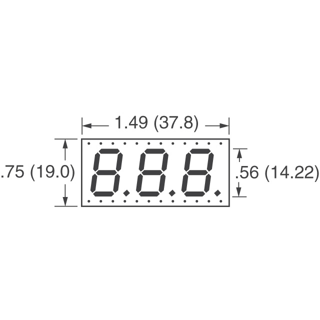 LDT-C514RI Lumex Opto/Components Inc.  Modules d'affichage - Caractères et chiffres à LED